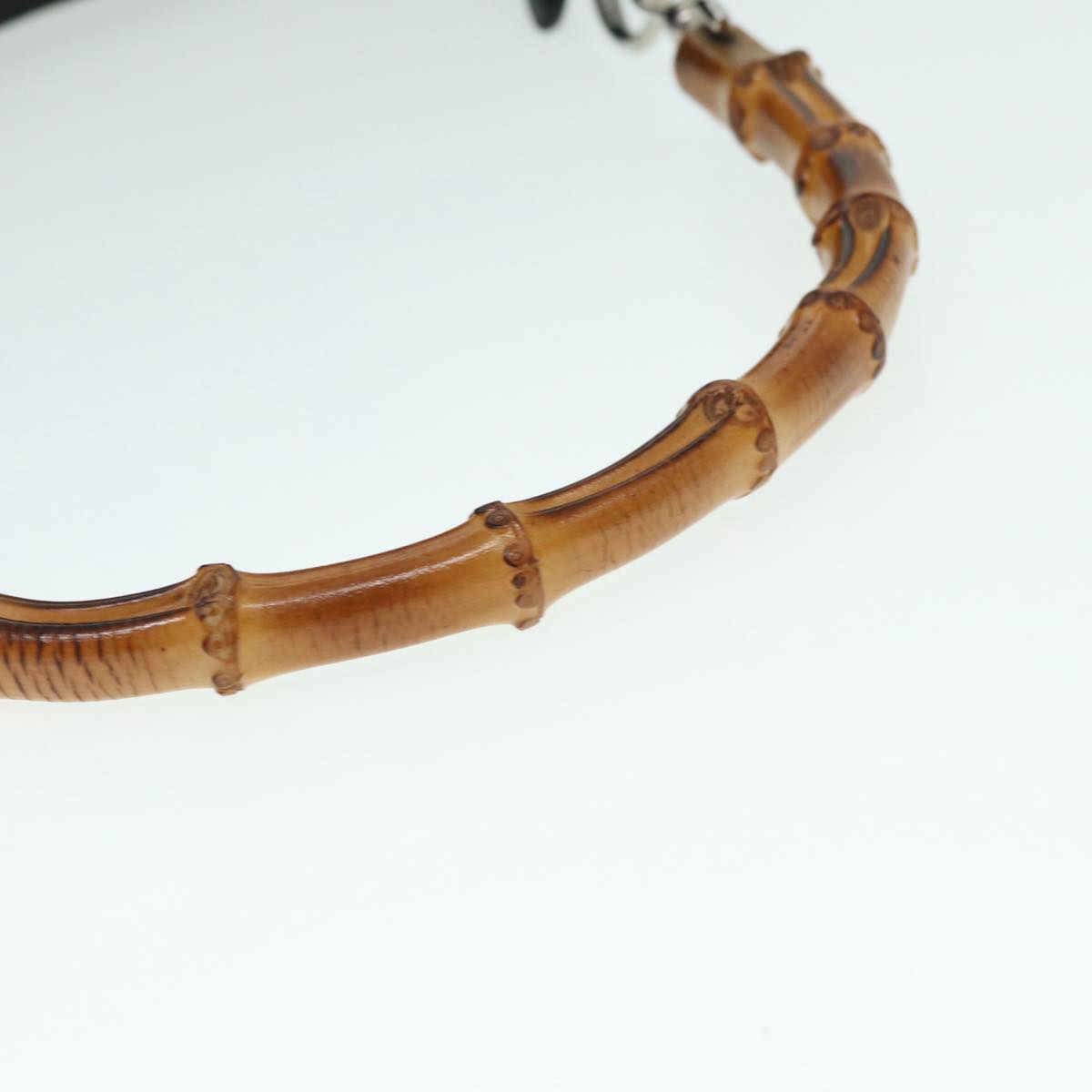 Gucci Bamboo Black Synthetic Shoulder Bag ()