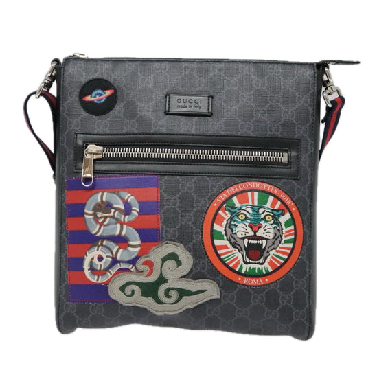 Gucci Jackie Black Canvas Shoulder Bag ()