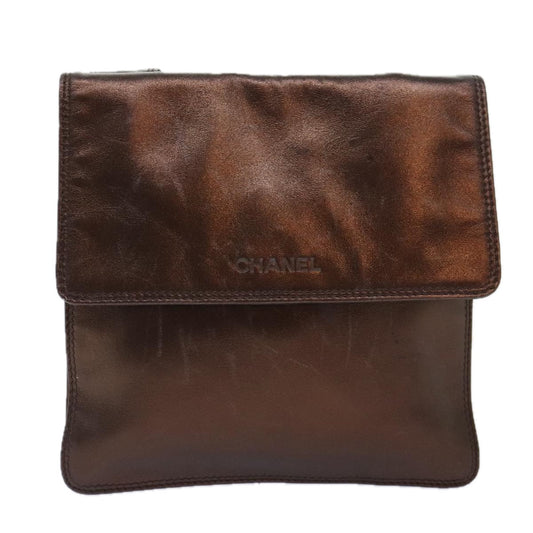Chanel Brown Leather Shoulder Bag ()