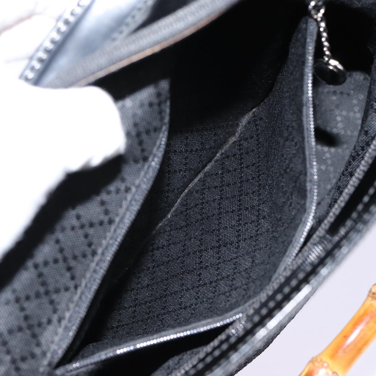 Gucci Bamboo Black Synthetic Handbag ()