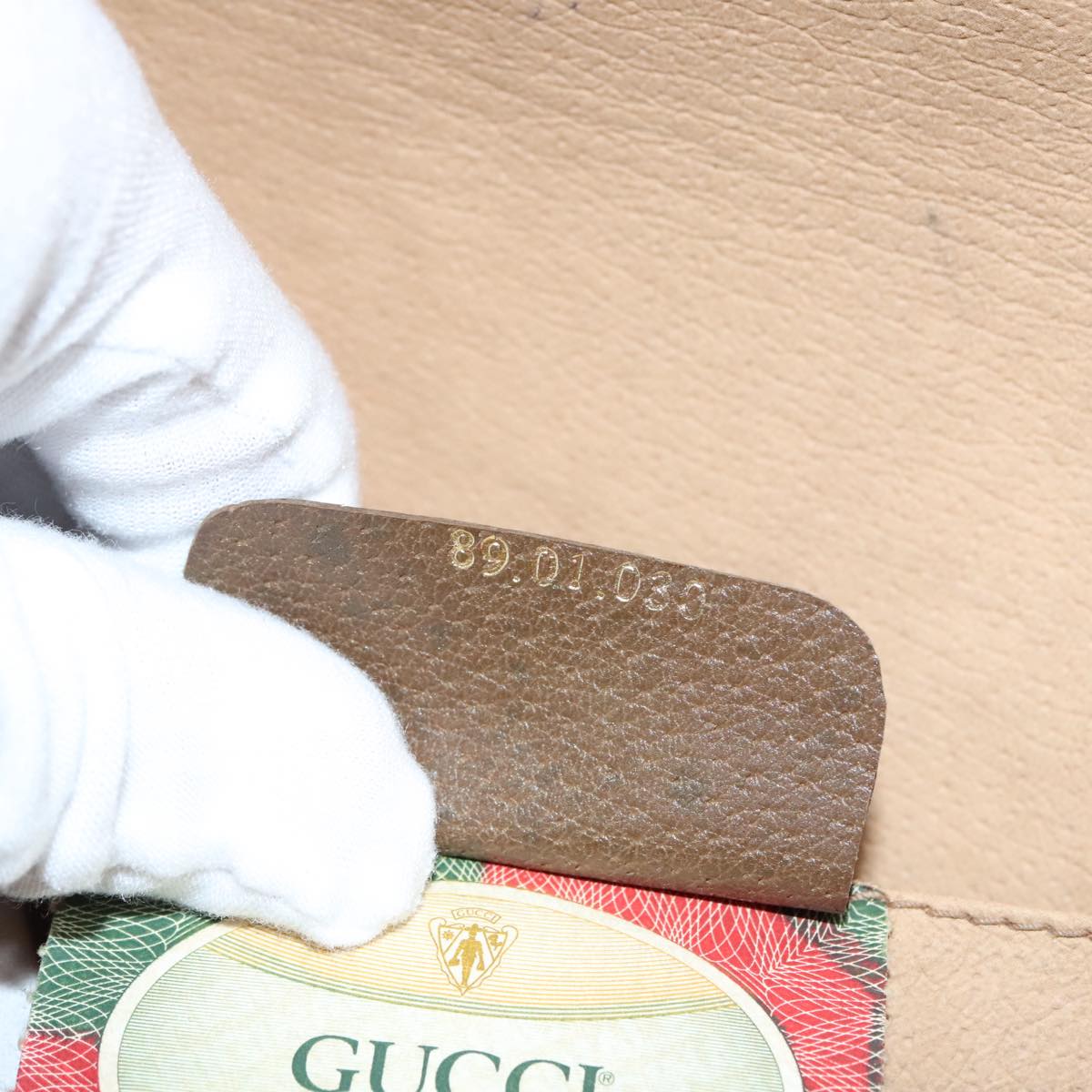 Gucci Beige Canvas Clutch Bag ()