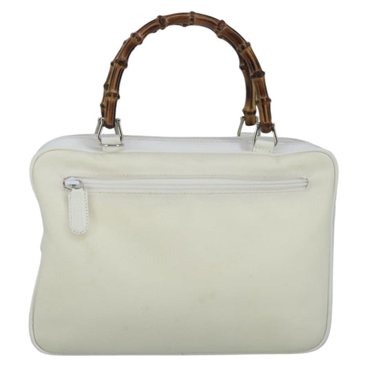 Gucci Bamboo Beige Synthetic Handbag ()
