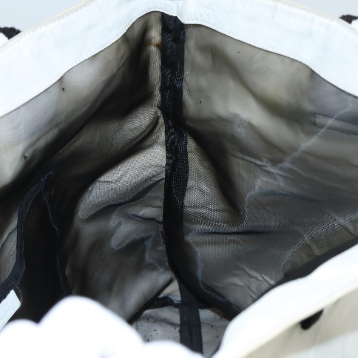 Gucci Cabas White Canvas Tote Bag ()