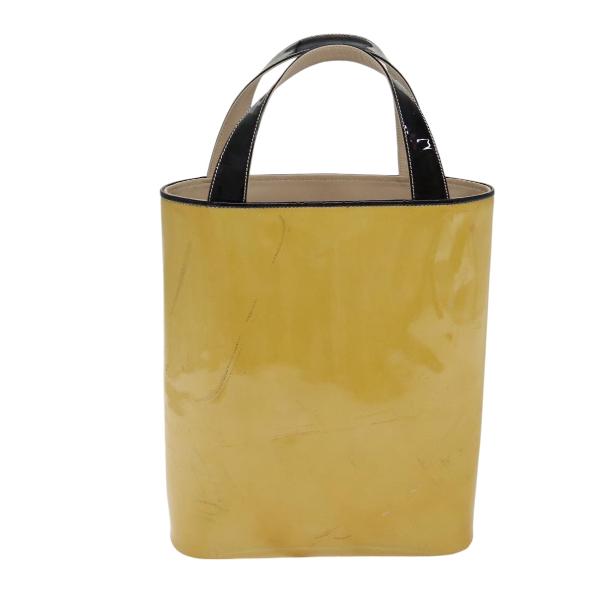 Chanel Beige Patent Leather Handbag ()