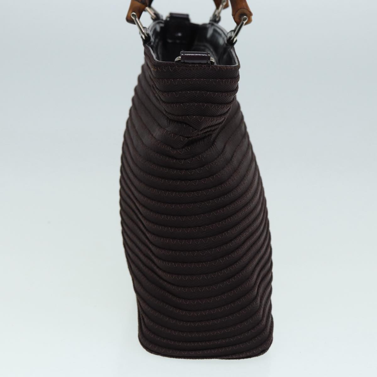 Gucci Bamboo Black Canvas Shoulder Bag ()