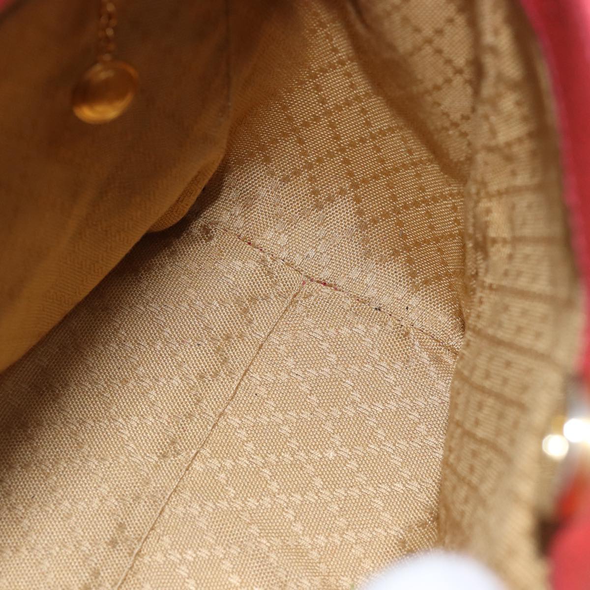 Gucci Bamboo Red Suede Handbag ()