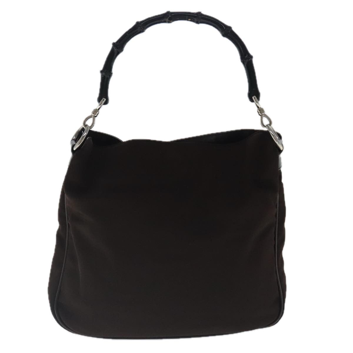 Gucci Bamboo Brown Synthetic Handbag ()