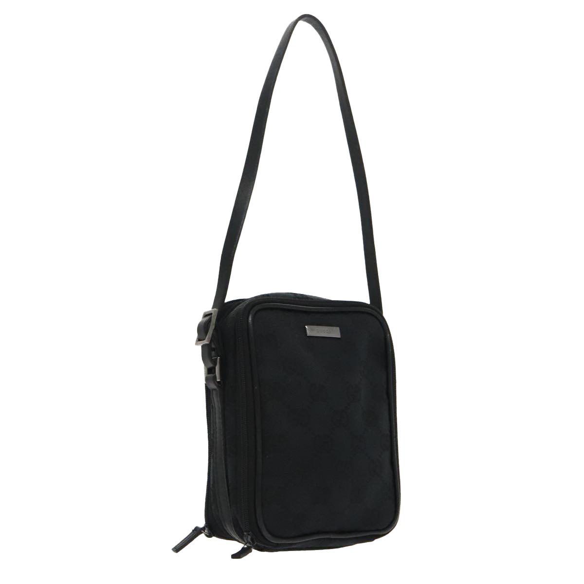 Gucci Black Canvas Shoulder Bag ()