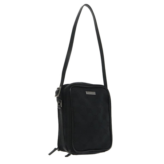 Gucci Black Canvas Shoulder Bag ()