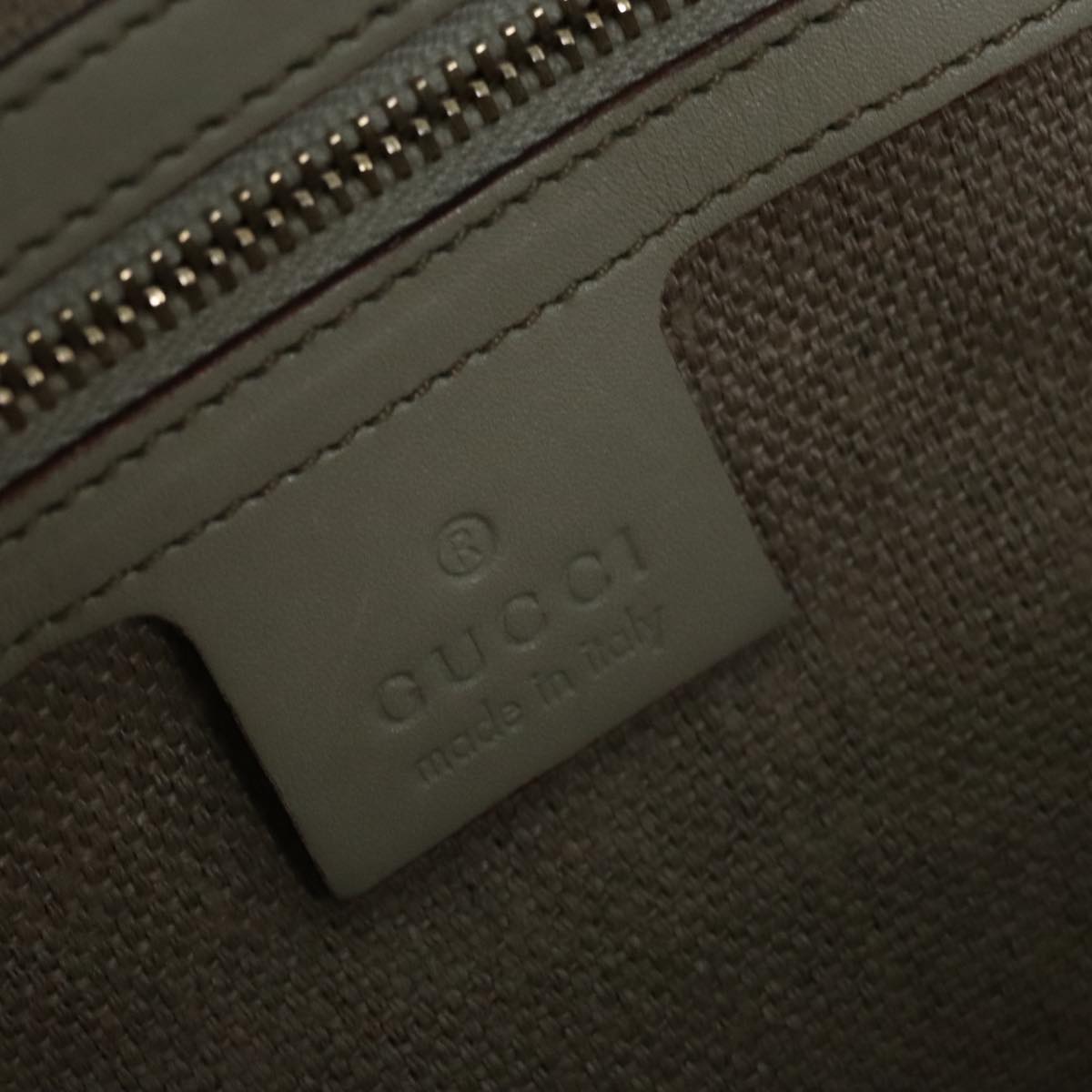 Gucci Boston Grey Canvas Handbag ()