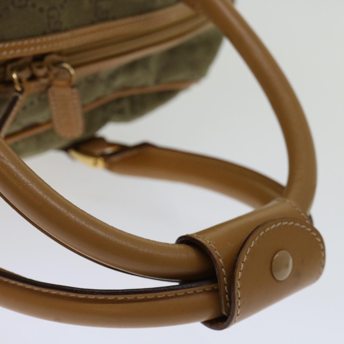 Gucci Gg Canvas Khaki Canvas Travel Bag ()