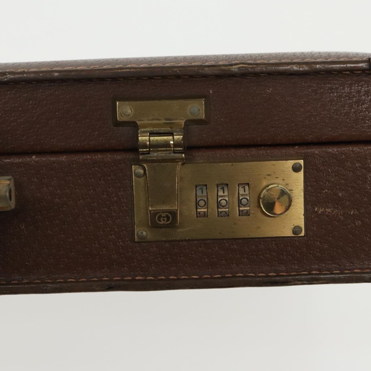 Gucci Brown Leather Travel Bag ()