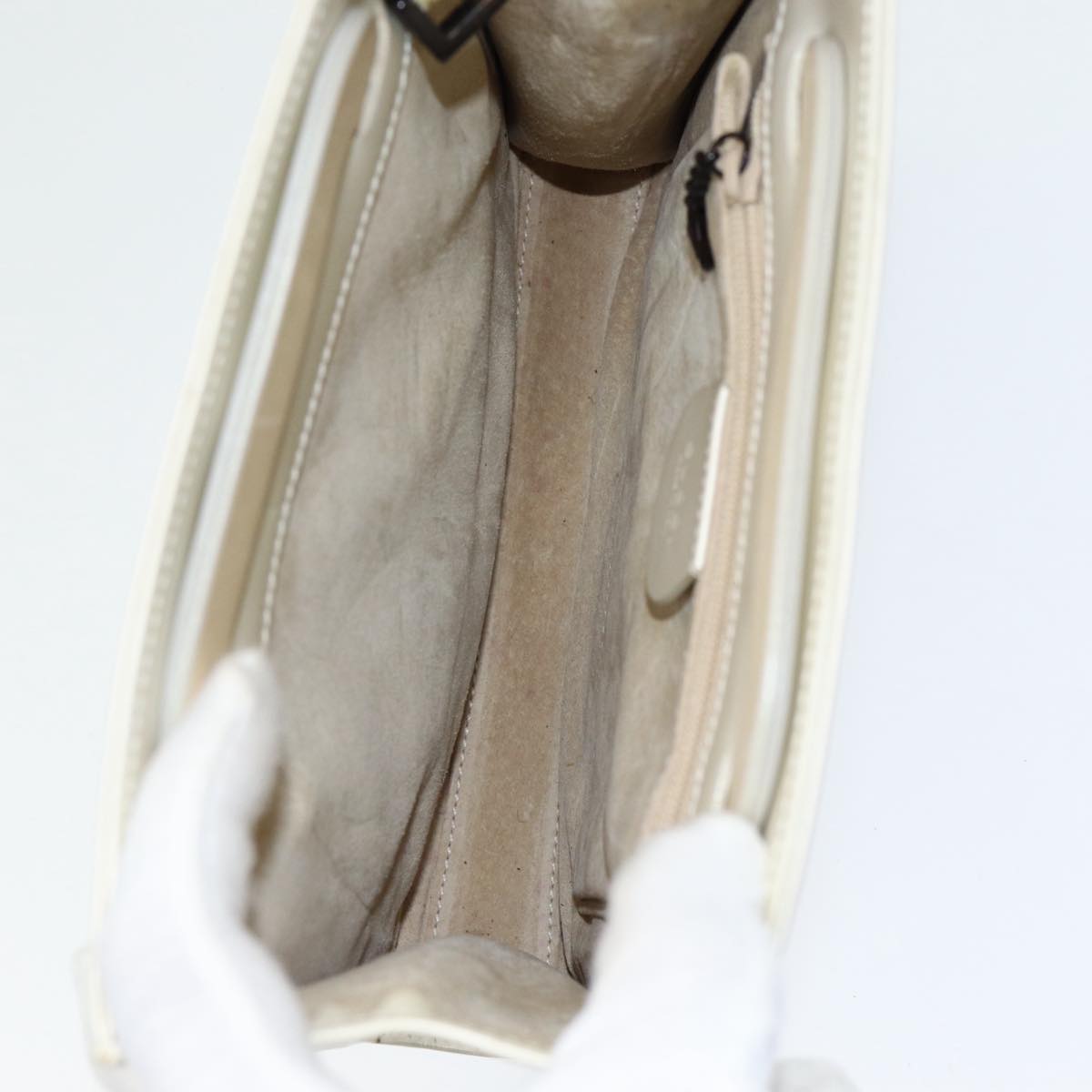 Gucci Jackie White Leather Handbag ()