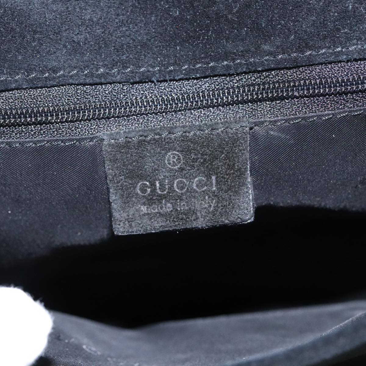 Gucci Bamboo Black Suede Shoulder Bag ()