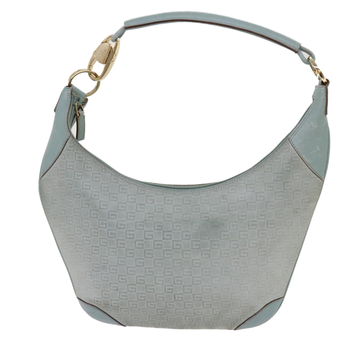 Gucci Hobo Blue Canvas Shoulder Bag ()