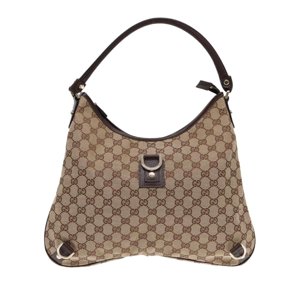 Gucci Abbey Beige Canvas Shoulder Bag ()