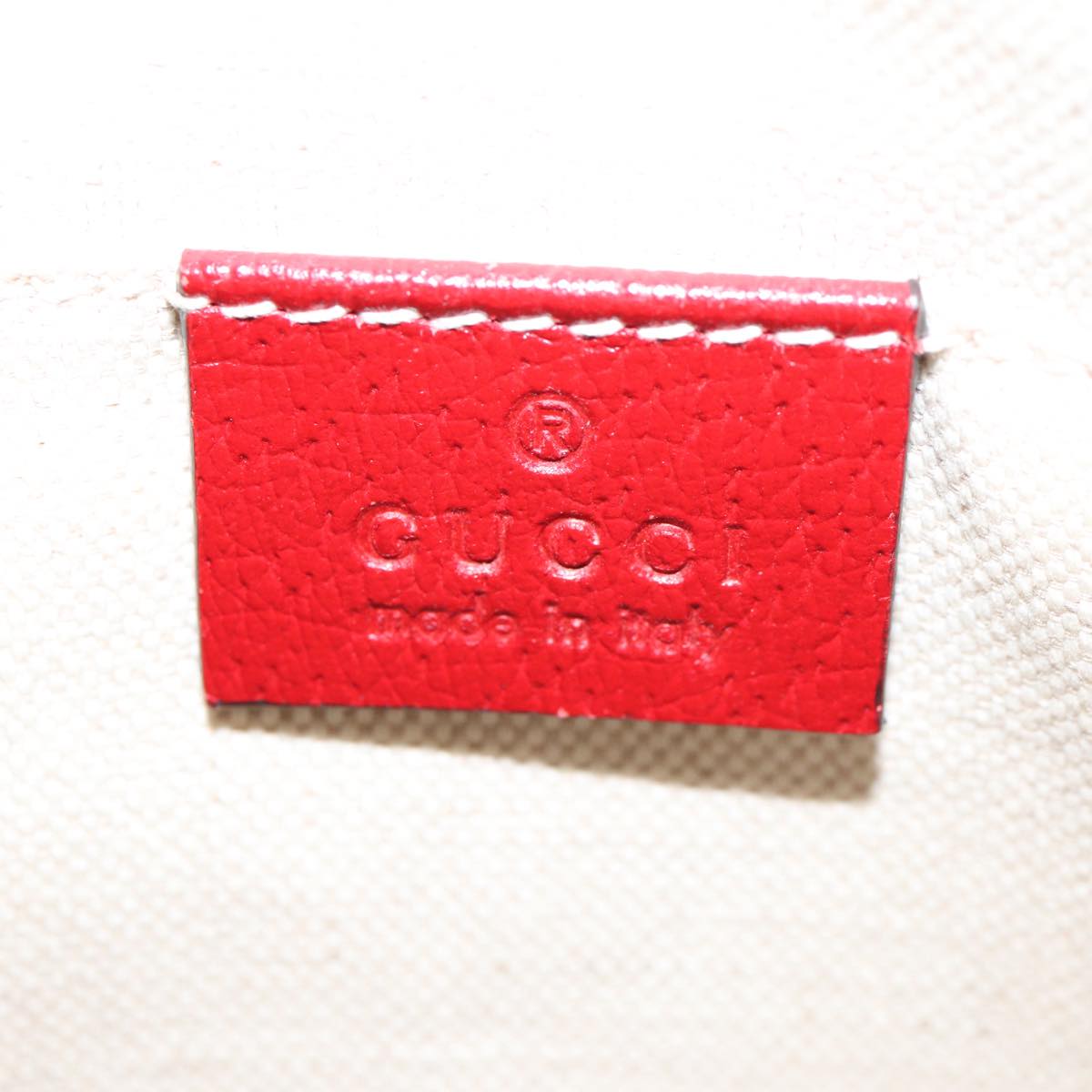 Gucci Animalier Red Leather Shoulder Bag ()