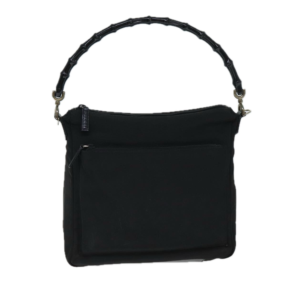 Gucci Bamboo Black Synthetic Handbag ()