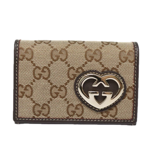 Gucci Gg Marmont Beige Canvas Wallet  ()