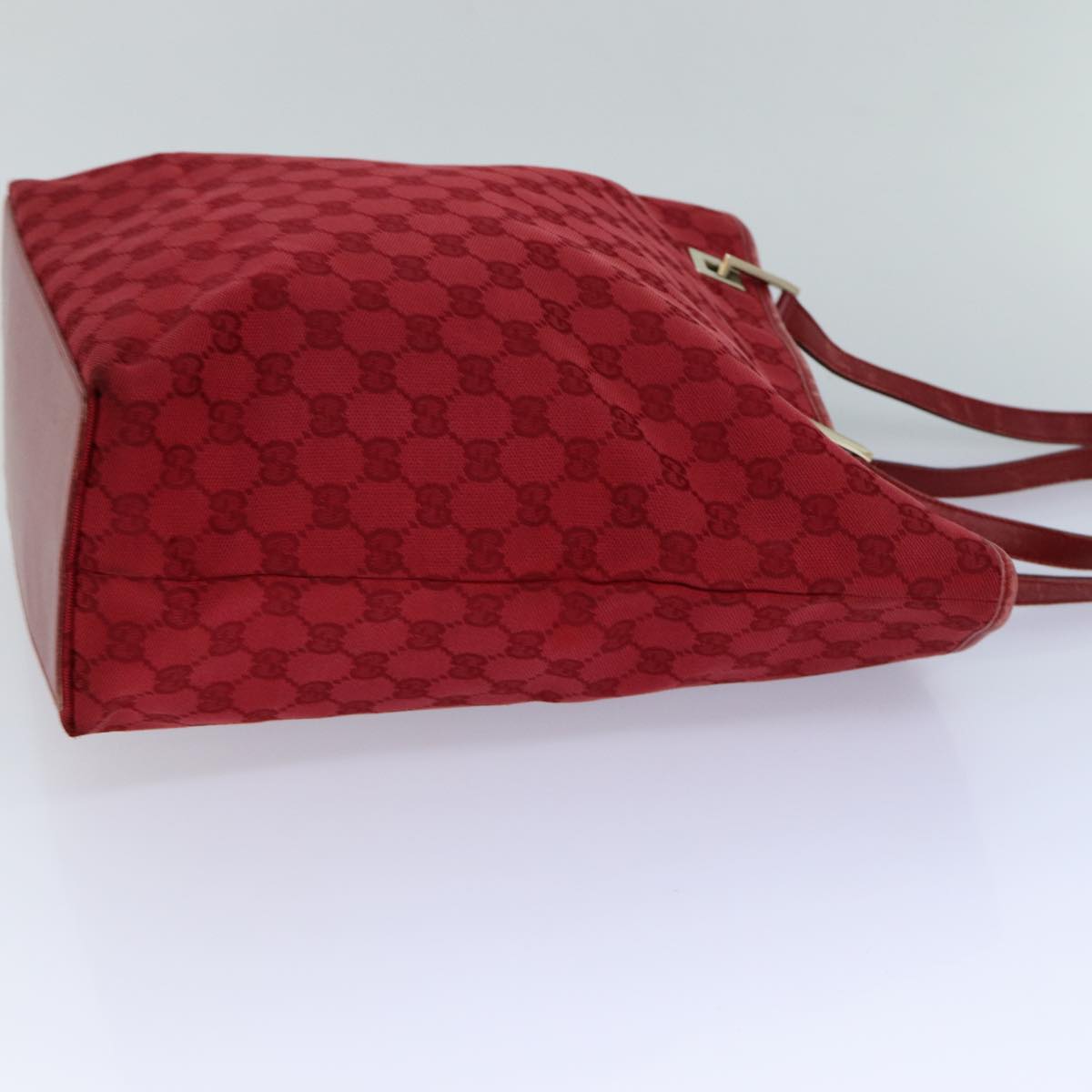 Gucci Gg Canvas Red Canvas Tote Bag ()