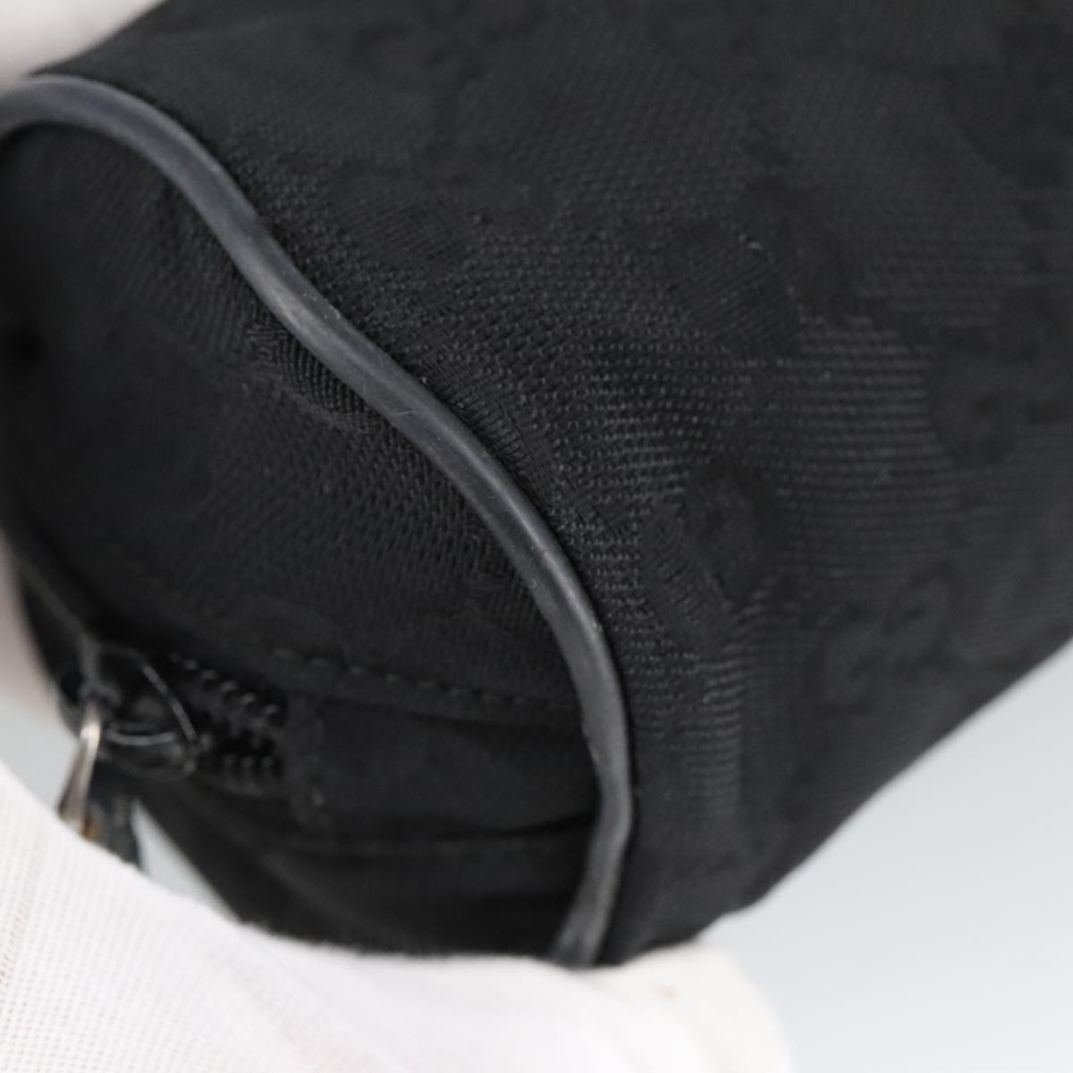 Gucci Black Canvas Clutch Bag ()