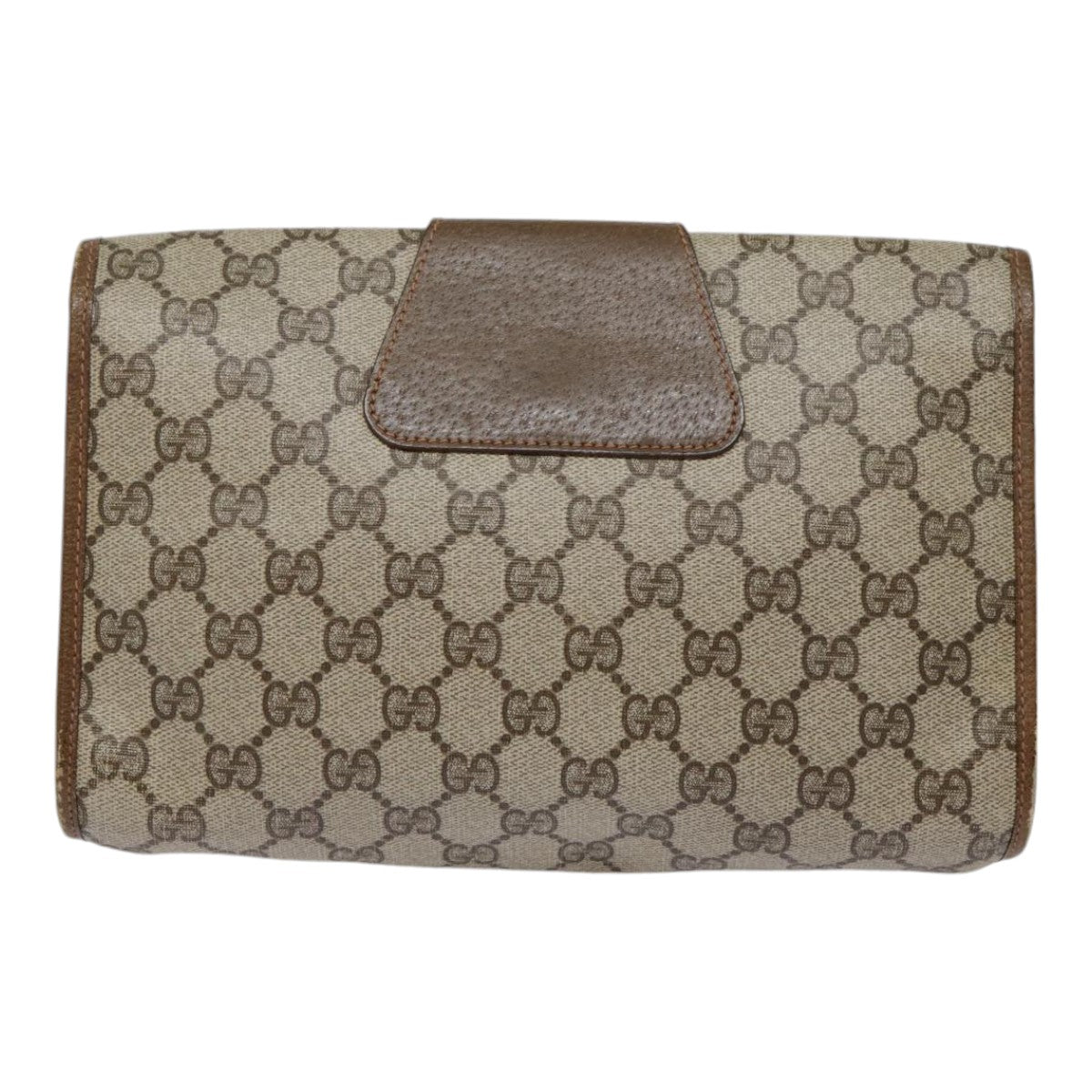 Gucci Ophidia Beige Canvas Clutch Bag ()