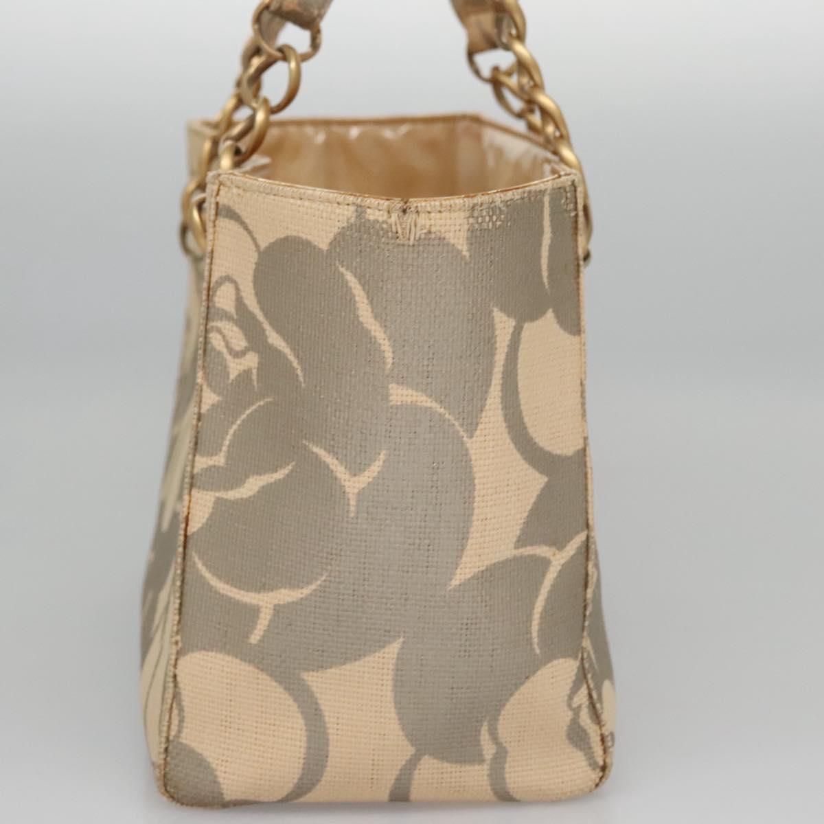 Chanel Camellia Beige Wood Shoulder Bag ()