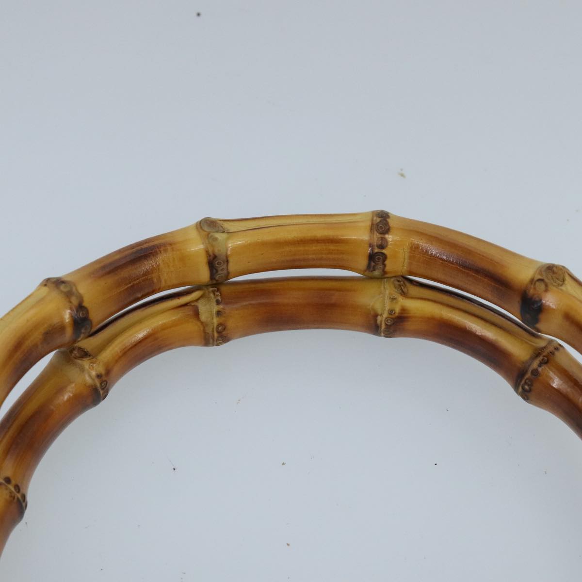 Gucci Bamboo White Leather Handbag ()