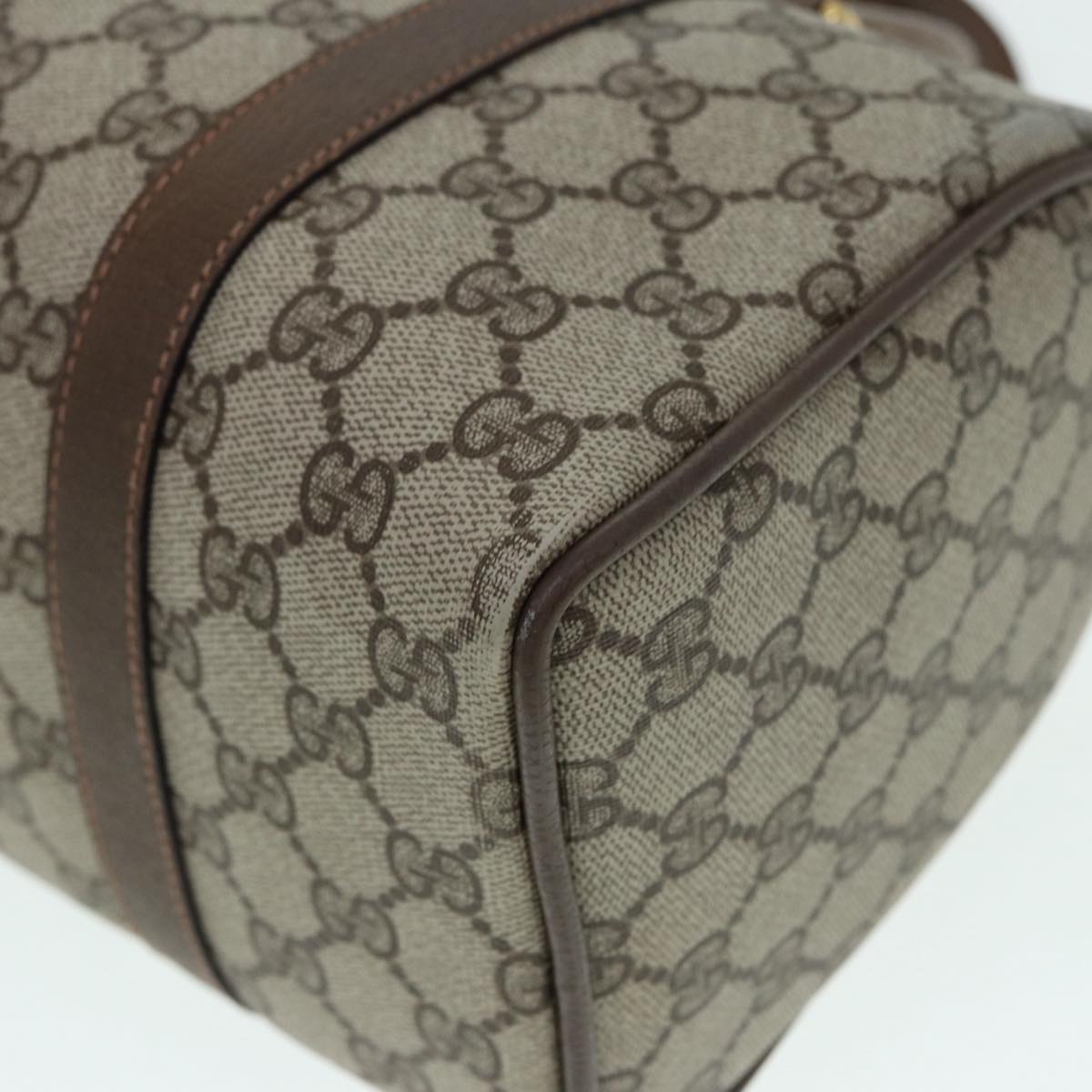 Gucci Boston Beige Canvas Travel Bag ()