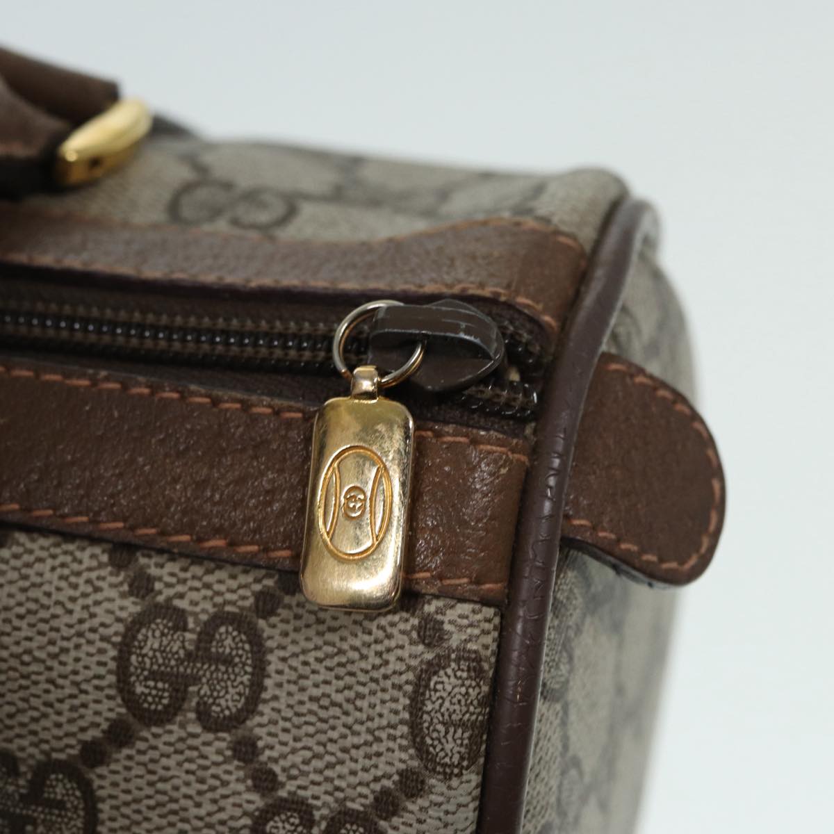 Gucci Boston Beige Canvas Travel Bag ()