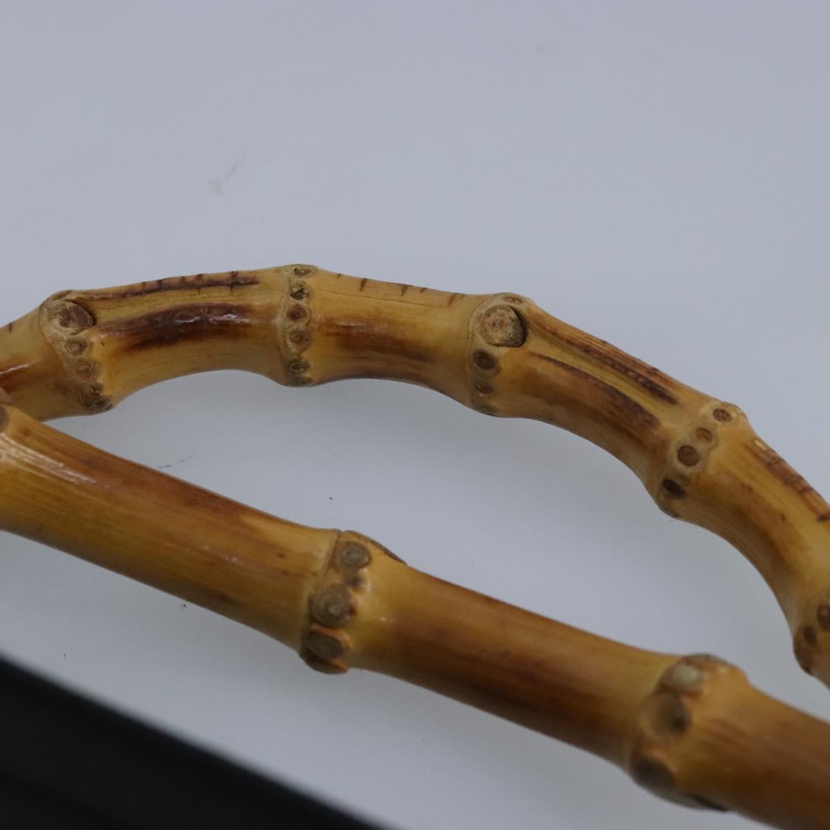 Gucci Bamboo Black Synthetic Handbag ()