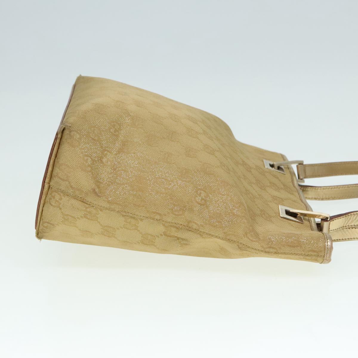 Gucci Gg Canvas Gold Canvas Tote Bag ()