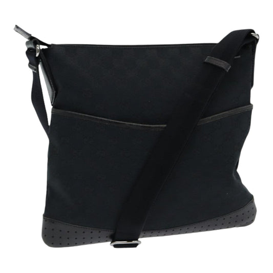 Gucci Gg Canvas Black Canvas Shoulder Bag ()