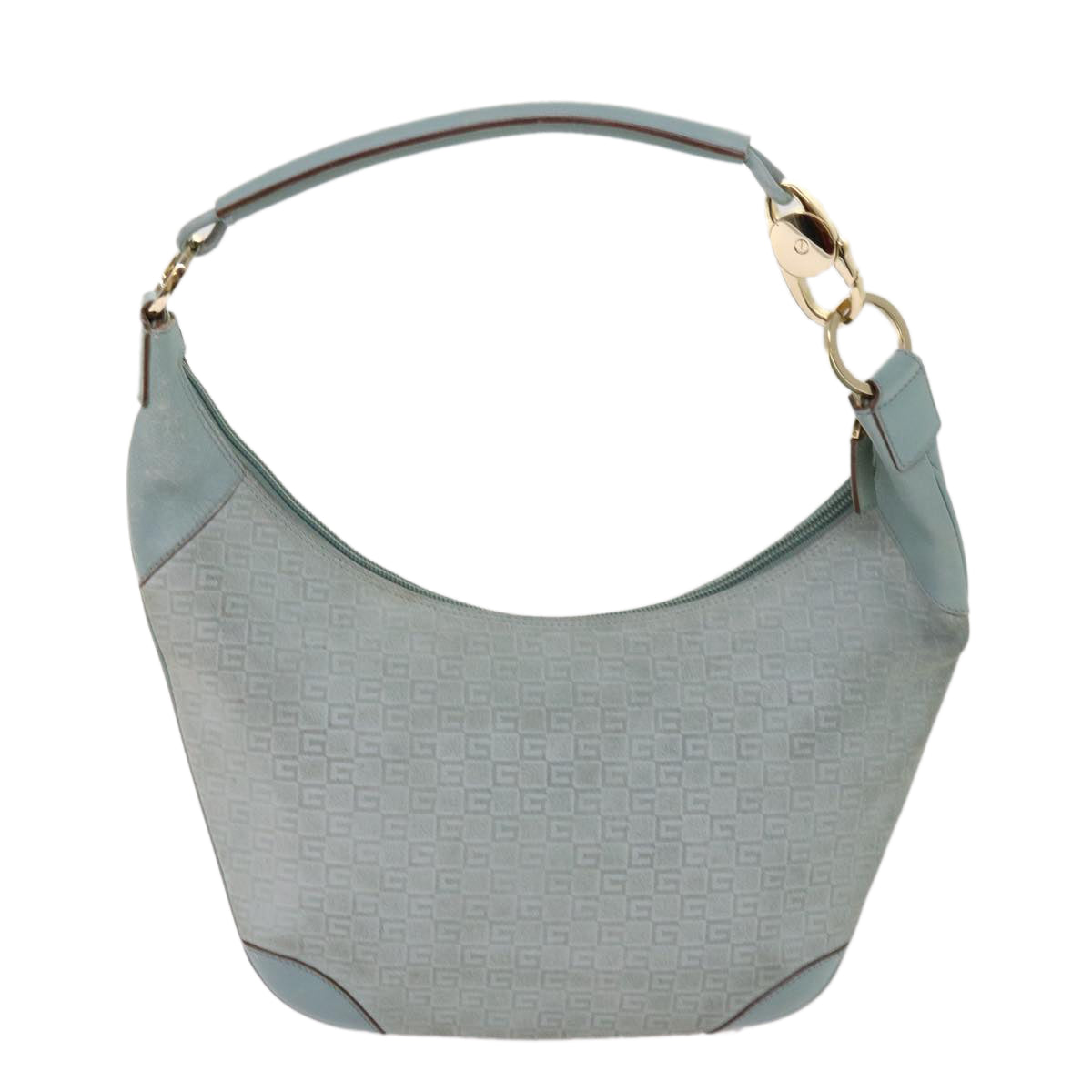 Gucci Hobo Blue Canvas Shoulder Bag ()