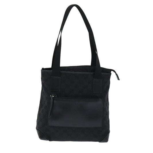 Gucci Gg Canvas Black Canvas Tote Bag ()