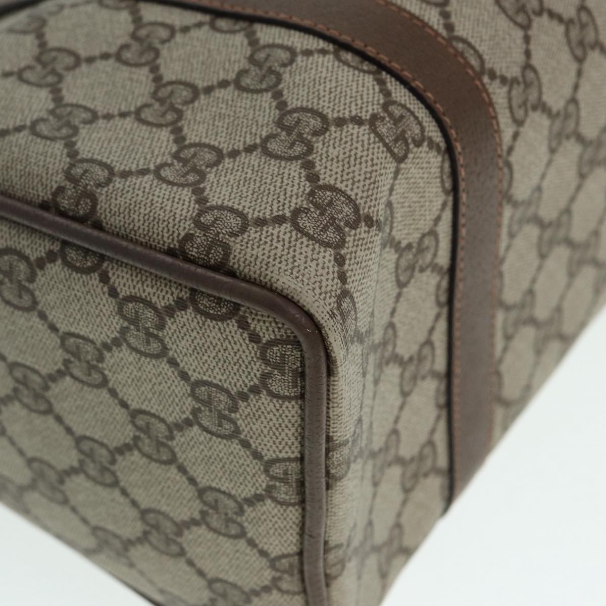 Gucci Boston Beige Canvas Travel Bag ()