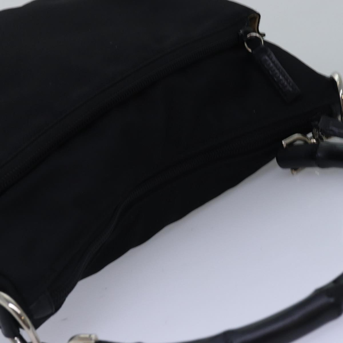 Gucci Bamboo Black Synthetic Shoulder Bag ()