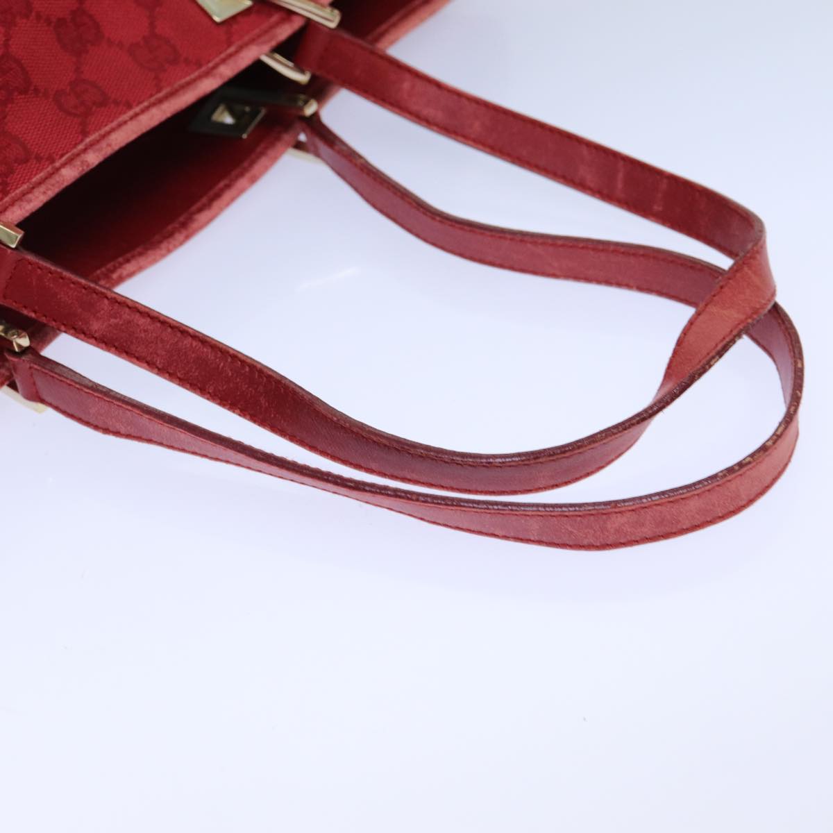Gucci Gg Canvas Red Canvas Tote Bag ()