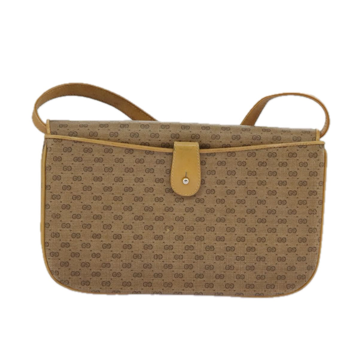 Gucci Micro Small Gg Canvas Beige Canvas Shoulder Bag ()