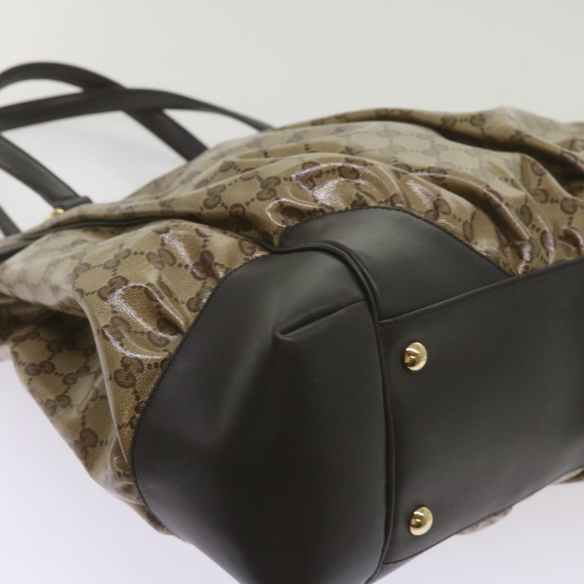 Gucci Gg Crystal Beige Canvas Tote Bag ()