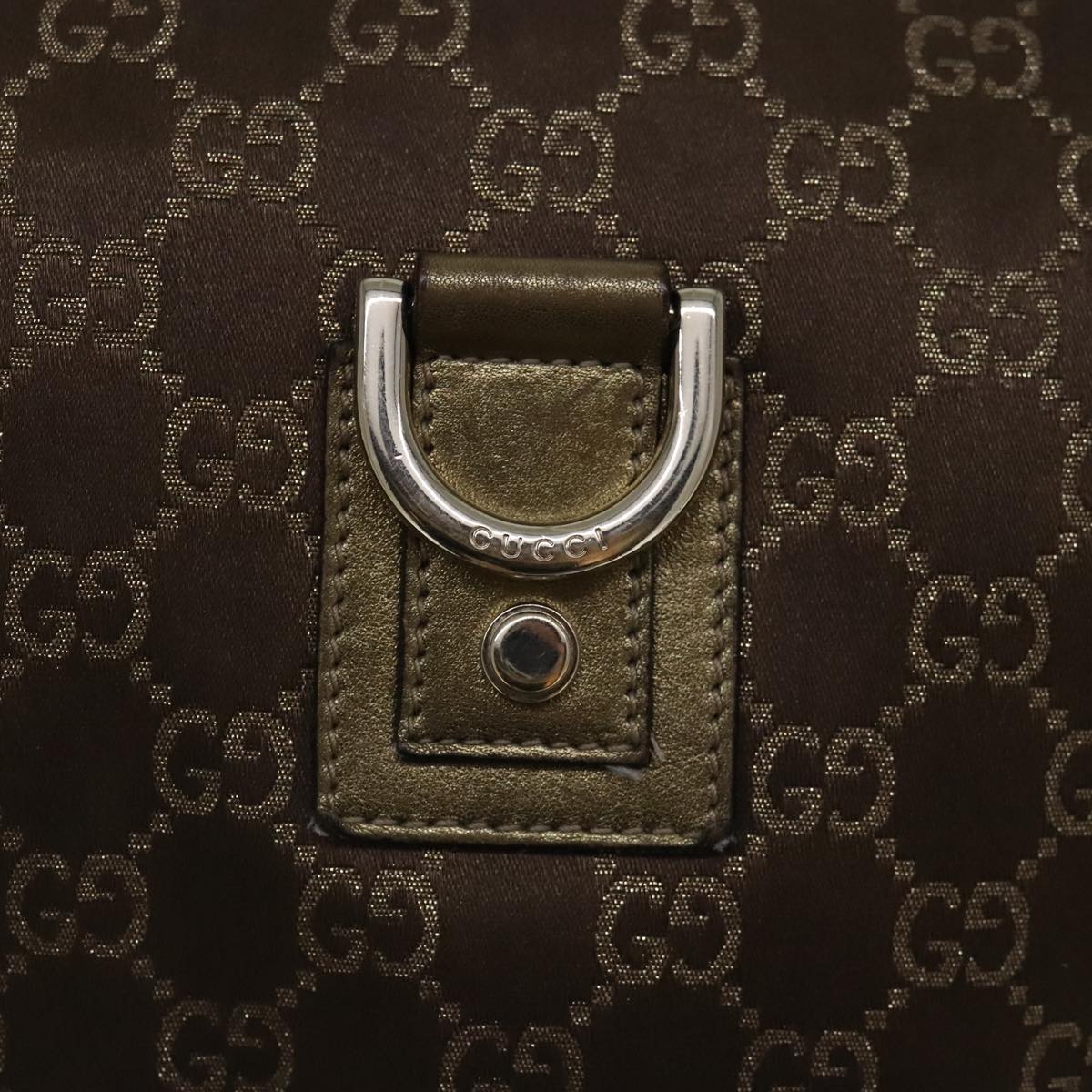 Gucci Abbey Brown Canvas Shoulder Bag ()