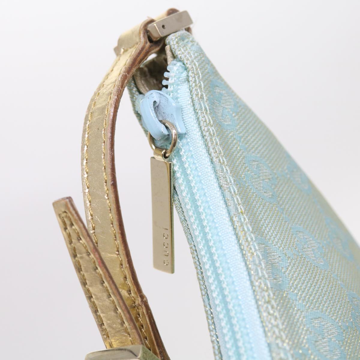 Gucci Gg Canvas Blue Canvas Clutch Bag ()