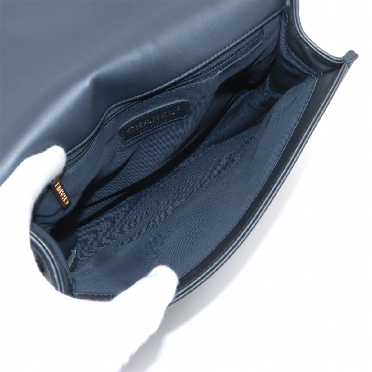 Chanel Brown Canvas Boy shoulder bag