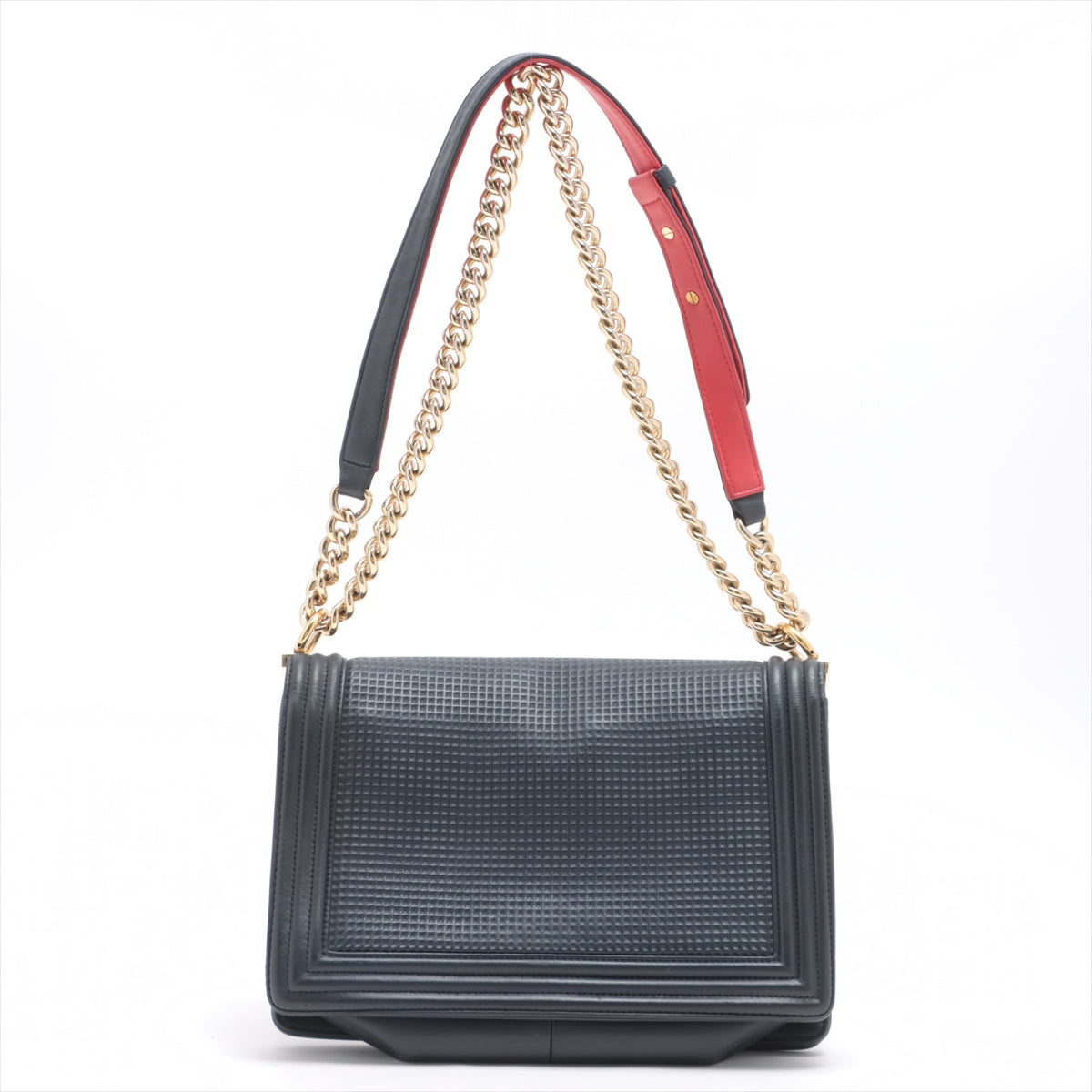 Chanel Brown Canvas Boy shoulder bag