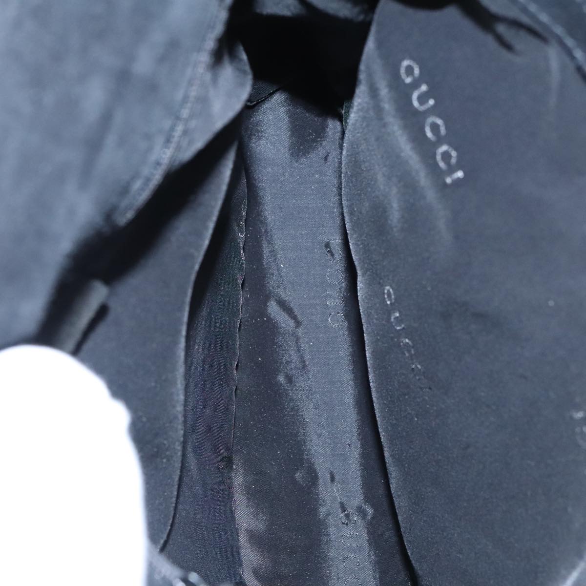 Gucci Bamboo Black Suede Shoulder Bag ()