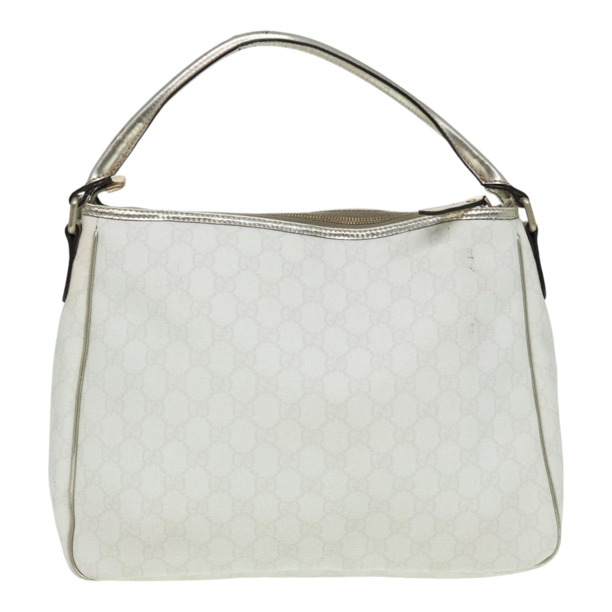 Gucci Supreme Gg White Leather Shoulder Bag ()