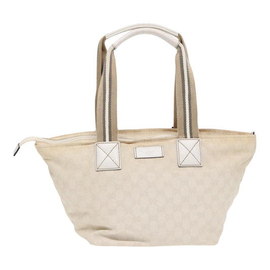 Gucci Gg Canvas White Canvas Tote Bag ()