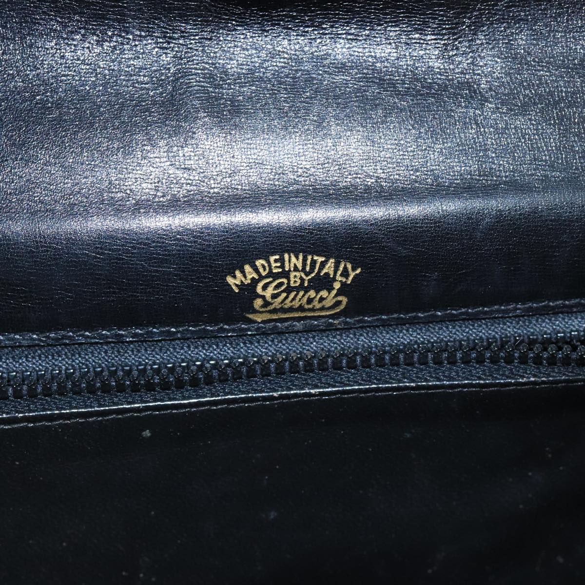 Gucci Horsebit Black Canvas Shoulder Bag ()