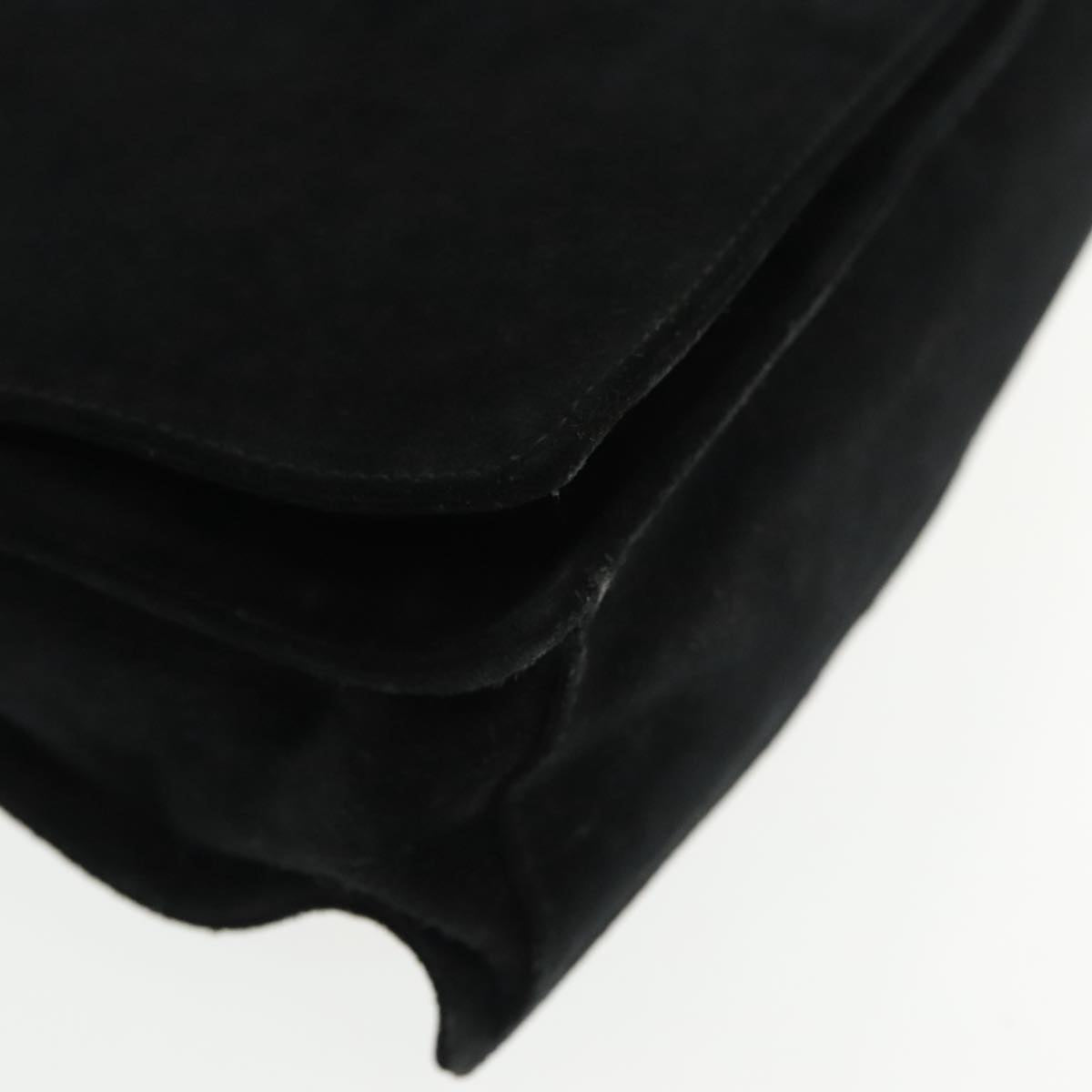 Gucci Bamboo Black Suede Shoulder Bag ()