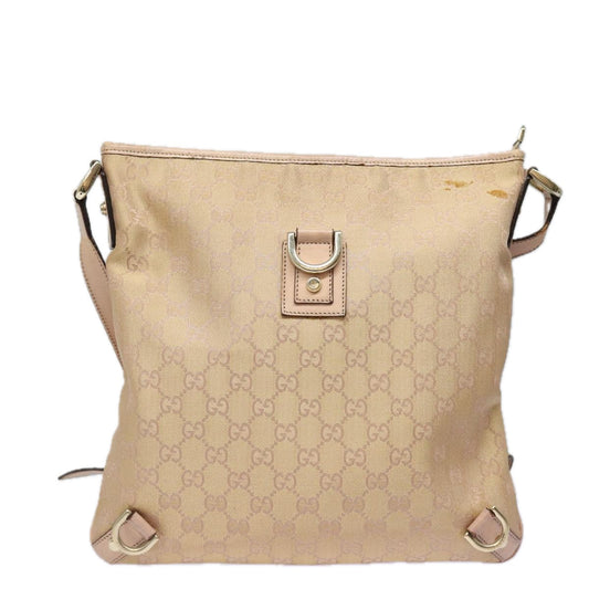 Gucci Gg Canvas Pink Canvas Shoulder Bag ()